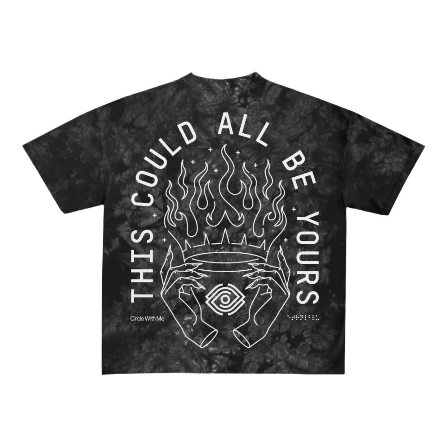 Circle With Me Tee Acid Black (XL only)