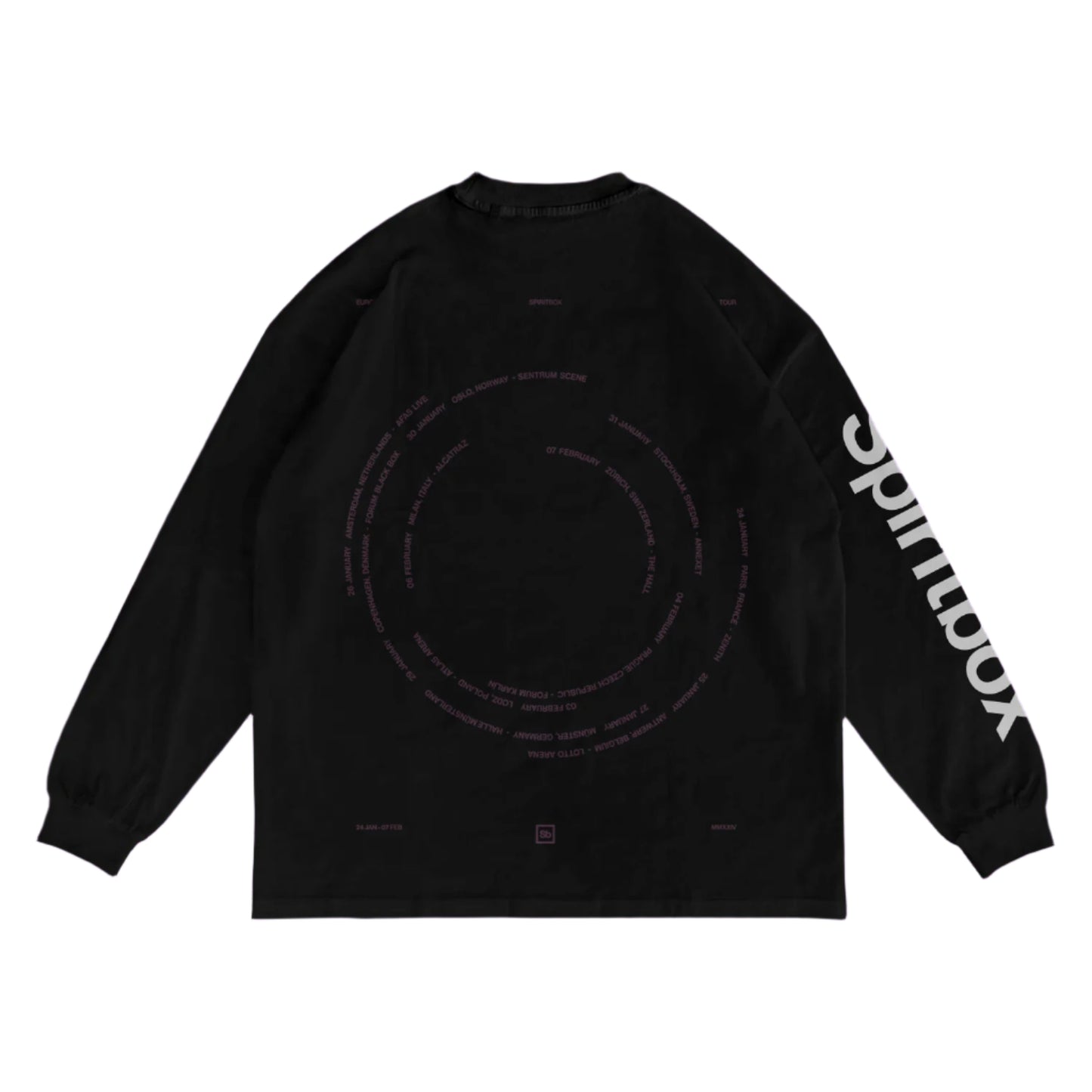 Reticle Tour EU 2024 Longsleeve T-Shirt Black
